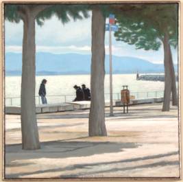 Promenade am Tejo, 30 x 30, 2004