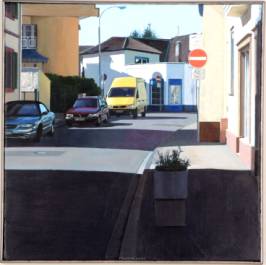 Stille Straße, 40 x 40, 2005